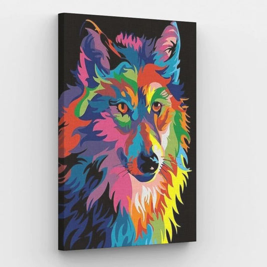 Neon Wolf - Paint by Numbers Kit
