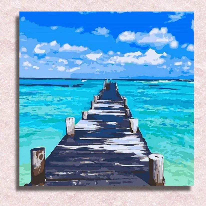 Pier Turquoise See - Paint by Numbers Kit