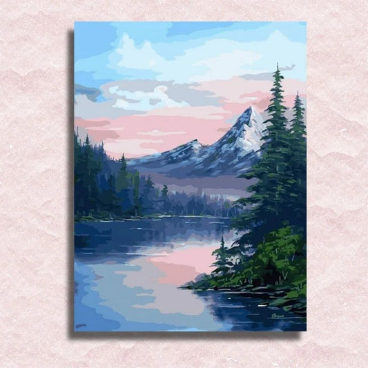 Pine Forest and Lake - Paint by Numbers Kit