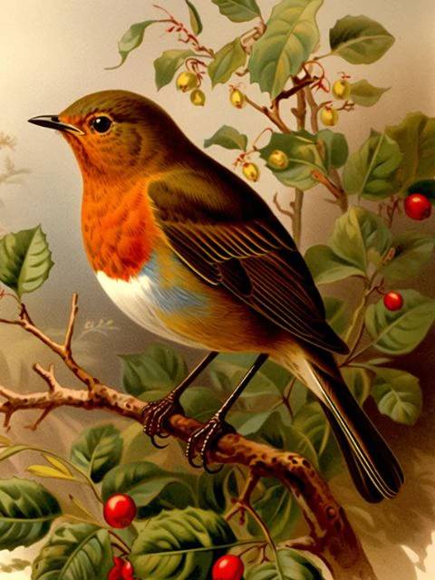 Robin  - Paint by Numbers Kit