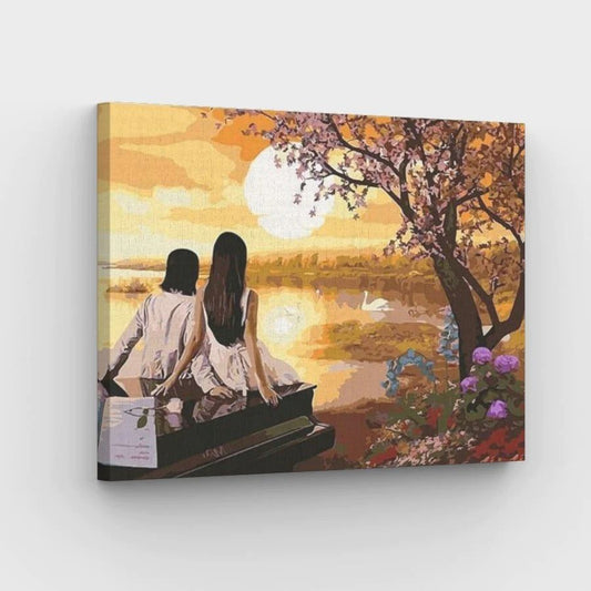 Romantic Sunset - Paint by Numbers Kit