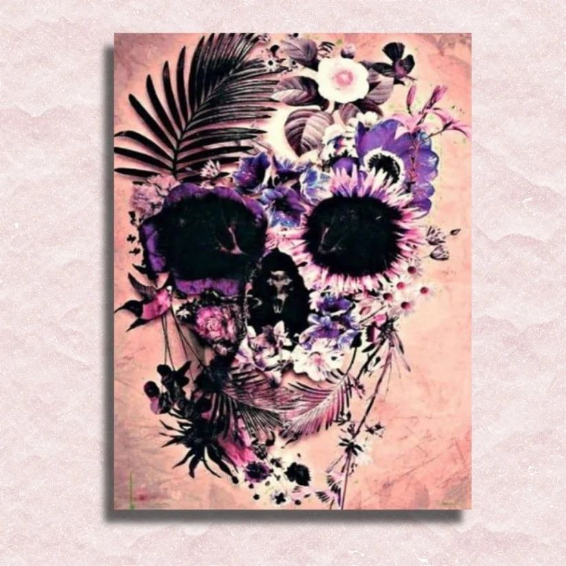 Skull Made of Plants - Paint by Numbers Kit