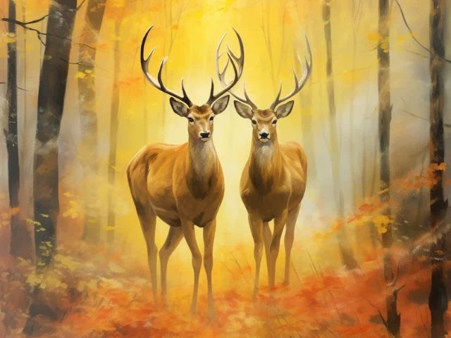 Stags in the Forrest - Paint by Numbers Kit