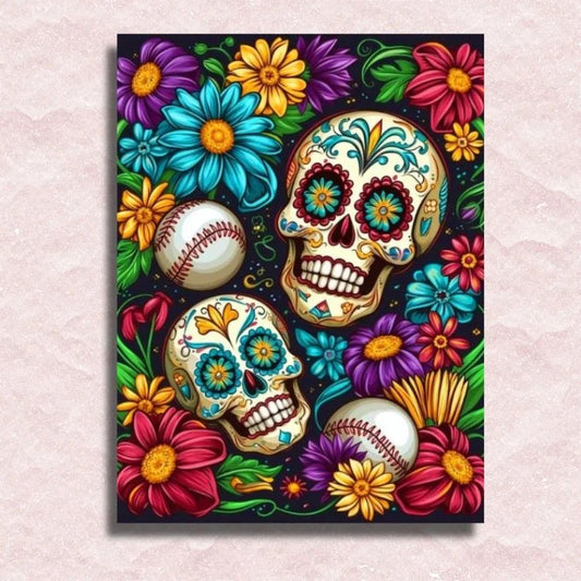 Sugar Skulls and Flowers Regular price - Paint by Numbers Kit