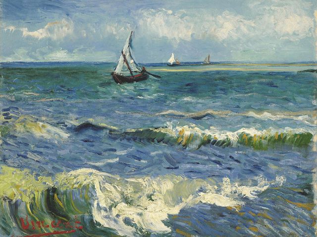 Van Gogh - The Sea at Les Saintes Maries de la Mer - Paint by Numbers Kit
