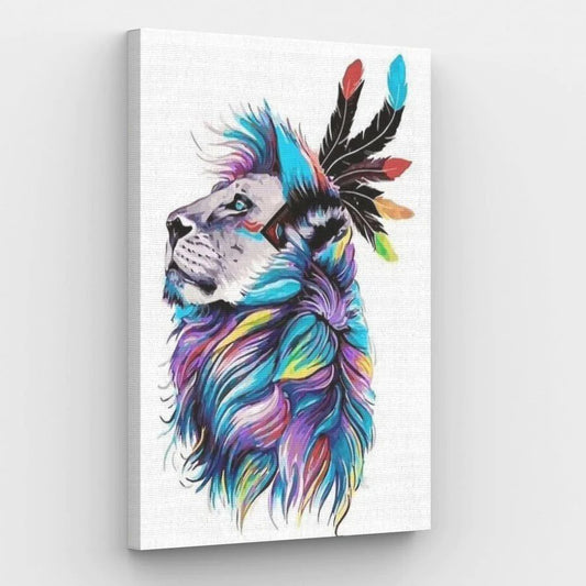 Tribal Lion - Paint by Numbers Kit