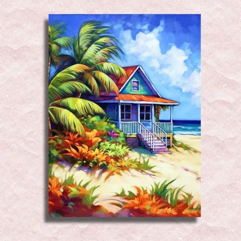 Tropical Beach House - Paint by Numbers Kit