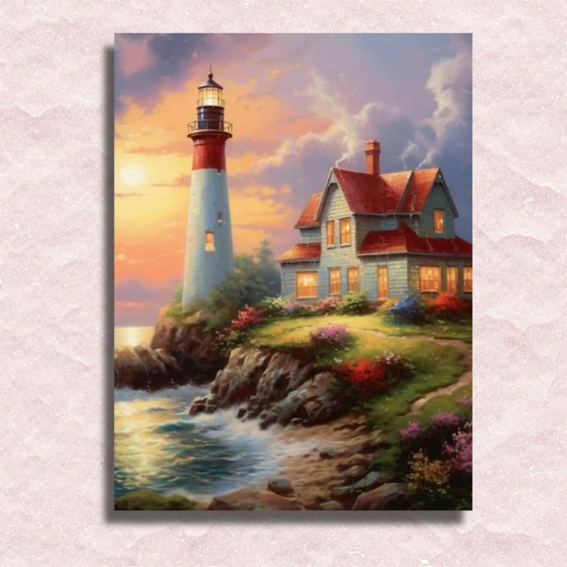 Vintage Lighthouse - Paint by Numbers Kit