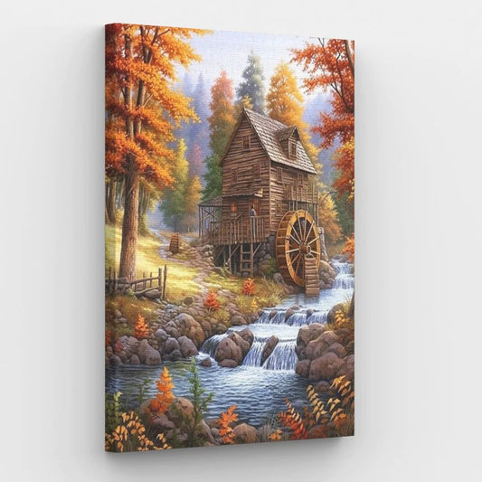 Water Mill - Paint by Numbers Kit