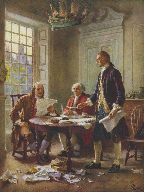 Gerome Ferris - Writing the Declaration of Independence - Paint by Numbers Kit