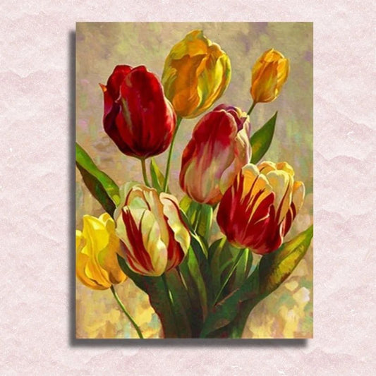 Yellow Red Tulips - Paint by Numbers Kit