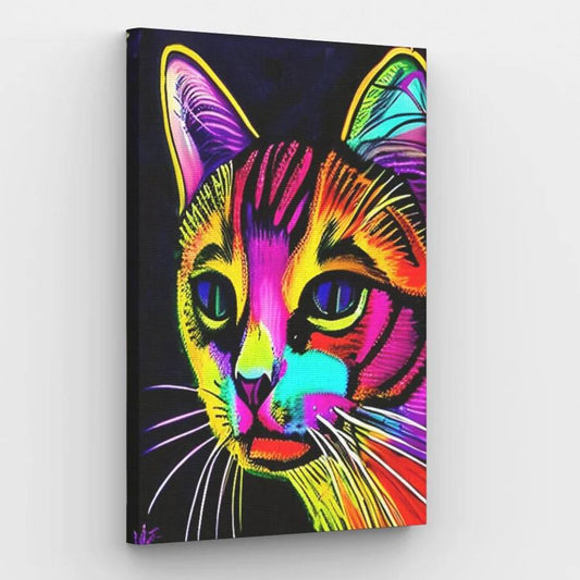 Abstract Cat - Paint by Numbers Kit