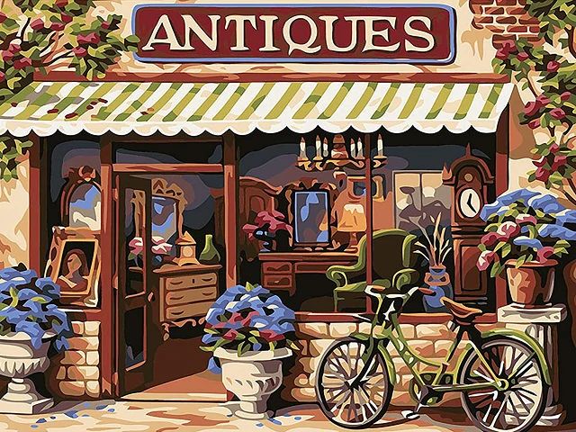 Antiques Store - Paint by Numbers Kit