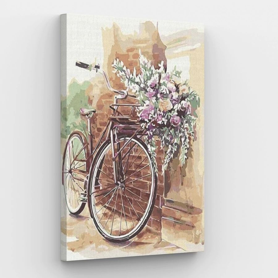 Bicycle Flower Poetry - Paint by Numbers Kit