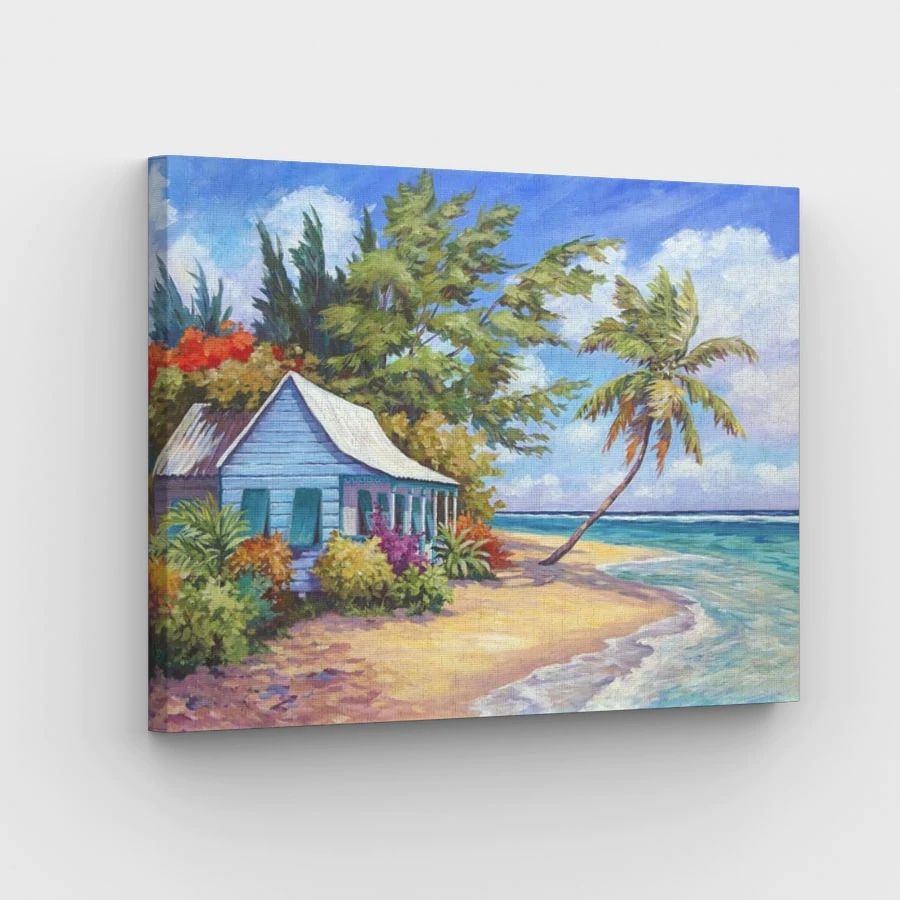 Caribbean Beach - Paint by Numbers Kit