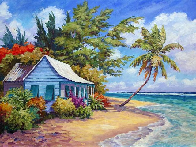 Caribbean Beach - Paint by Numbers Kit