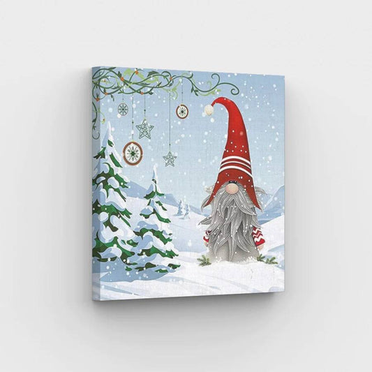 Christmas Gnome - Paint by Numbers Kit
