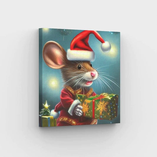 Christmas Mouse - Paint by Numbers Kit