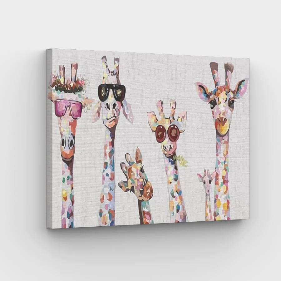 Cool Giraffes - Paint by Numbers Kit