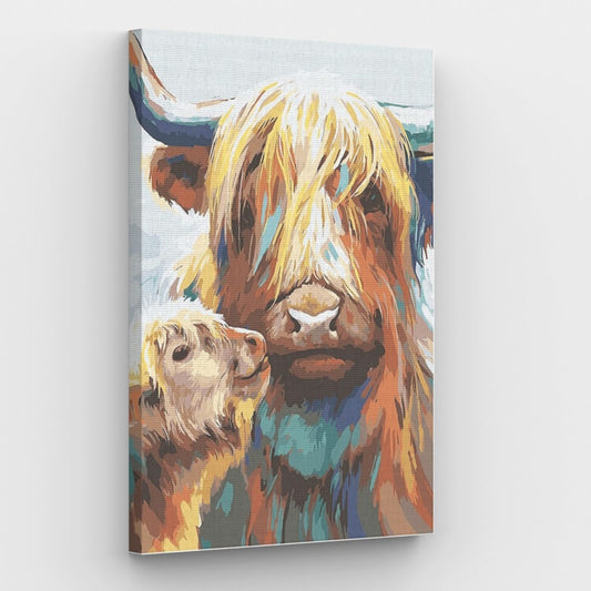 Cow and Calf - Paint by Numbers Kit