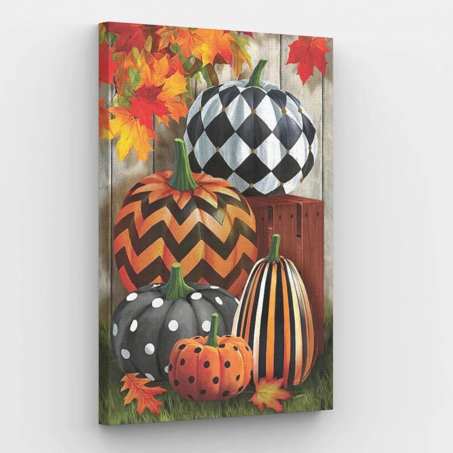 Decorated Pumpkins - Paint by Numbers Kit