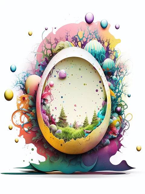 Easter Egg World Fantasy - Paint by Numbers Kit
