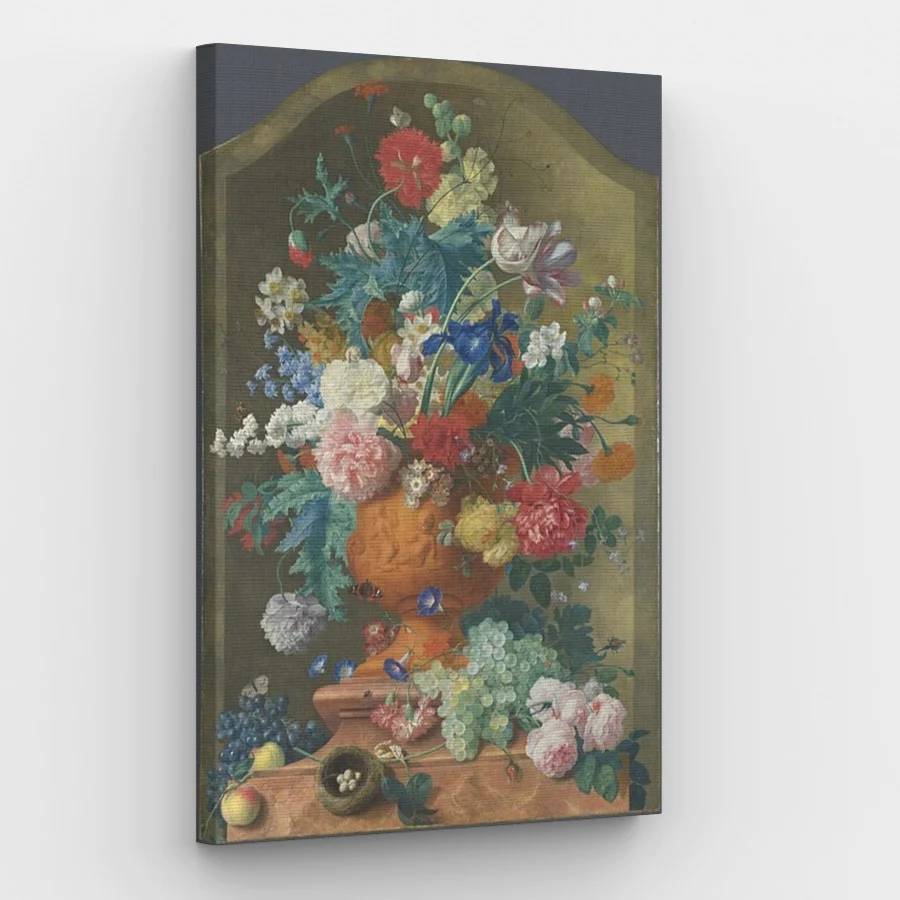 Jan Van Huysum - Flowers in a Terracotta Vase - Paint by Numbers Kit