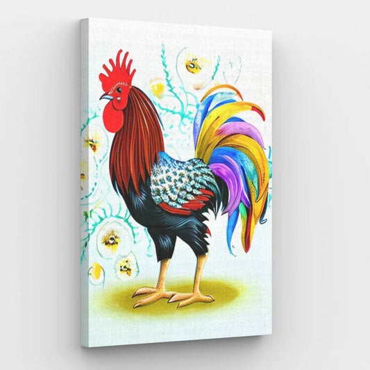 Folk Rooster - Paint by Numbers Kit