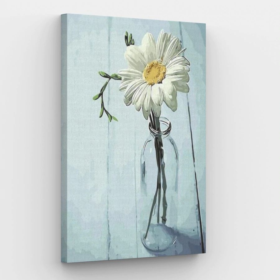 White Daisy - Paint by Numbers Kit
