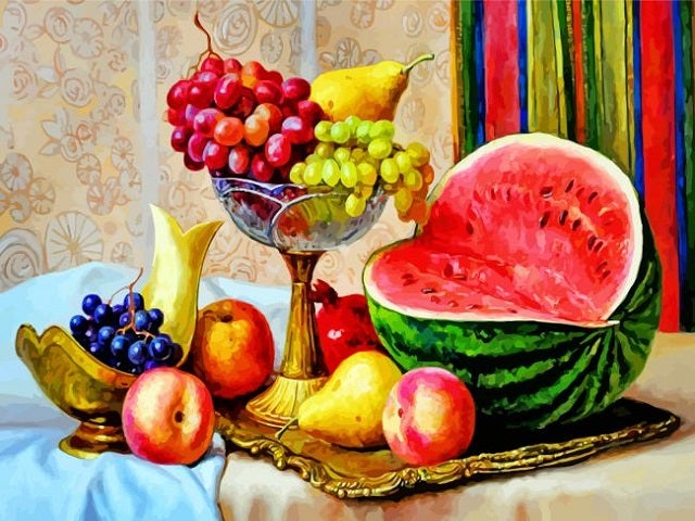 Fruits Still Life - Paint by Numbers Kit