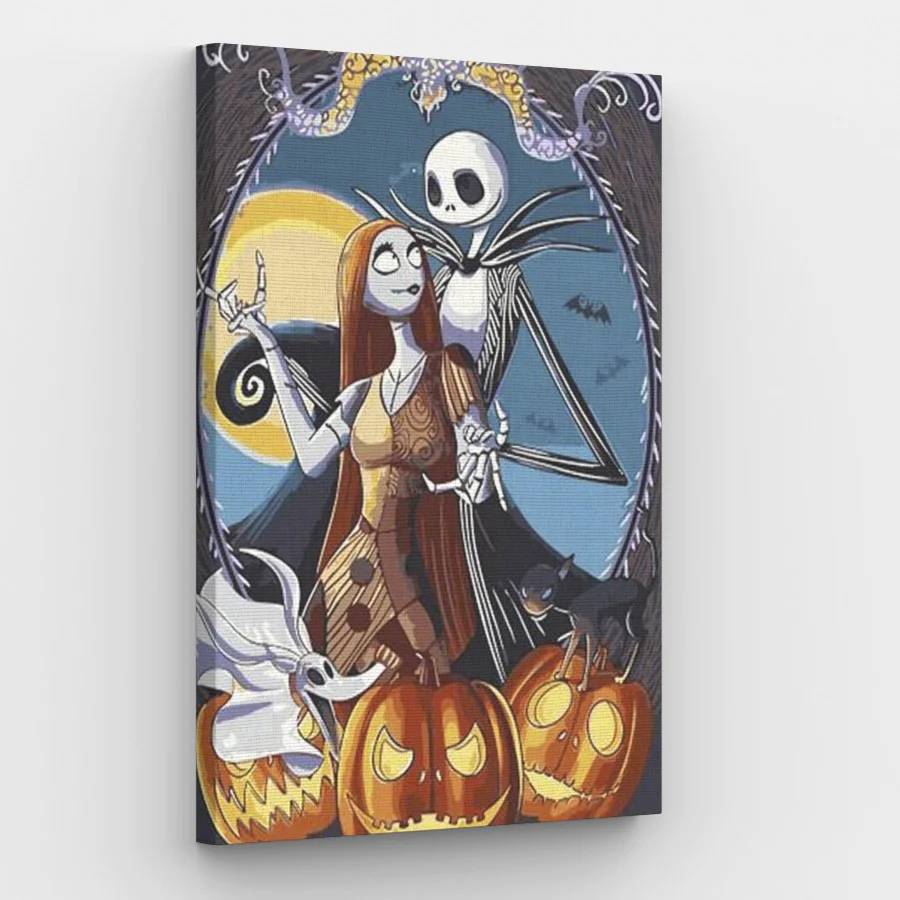 Halloween Monsters Couple - Paint by Numbers Kit