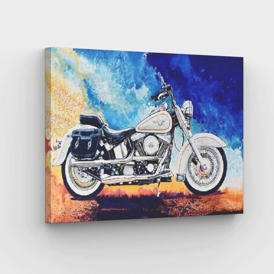 Harley Davidson in Colors - Paint by Numbers Kit