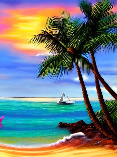 Hawaii Vacation Dream - Paint by Numbers Kit