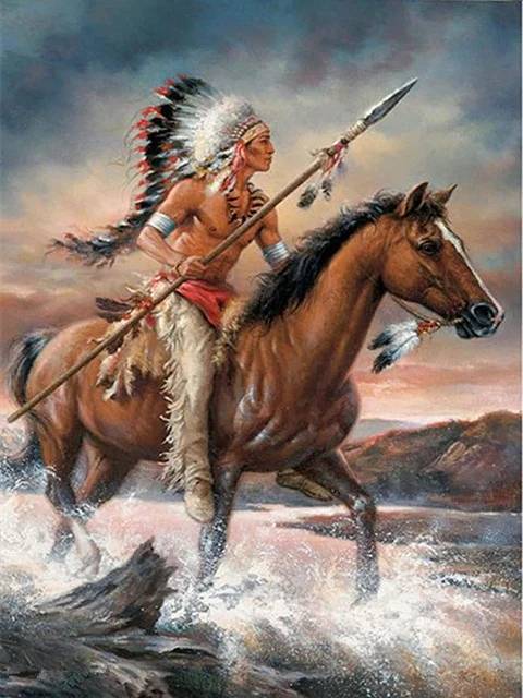 Indian Warrior - Paint by Numbers Kit