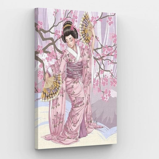 Japanese Geisha - Paint by Numbers Kit