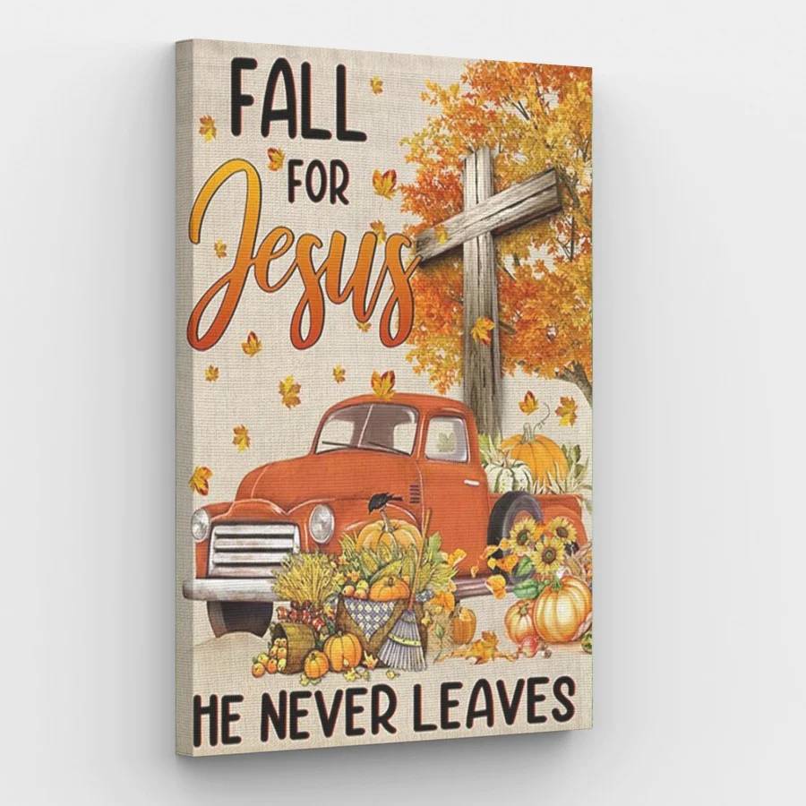 Jesus Never Leaves - Paint by Numbers Kit