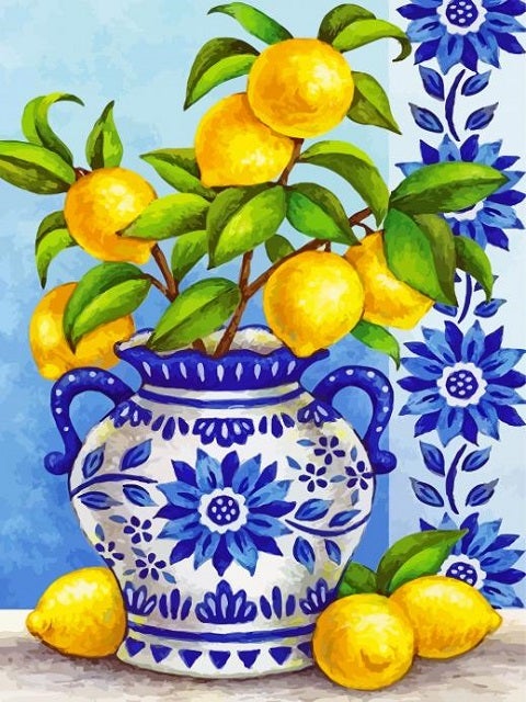 Lemons - Paint by Numbers Kit