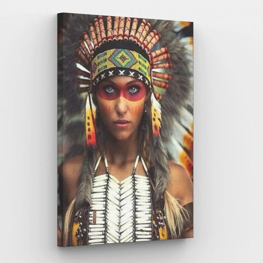 Native American Girl - Paint by Numbers Kit