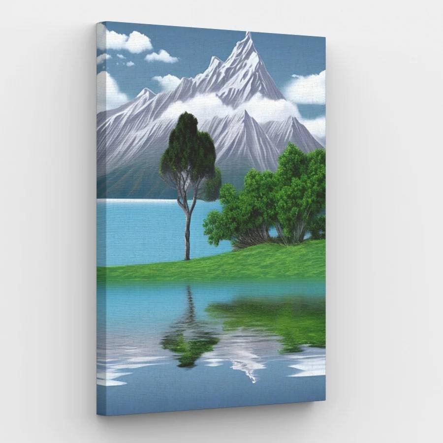 New Zealand Lake Landscape - Paint by Numbers Kit