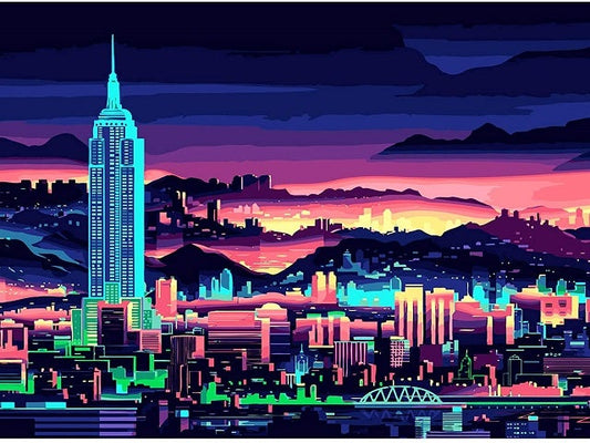 Night City - Paint by Numbers Kit