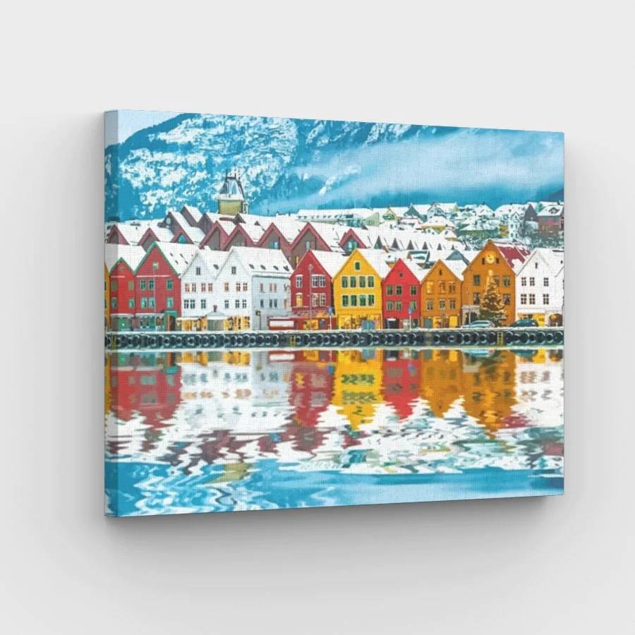 Norway Town - Paint by Numbers Kit
