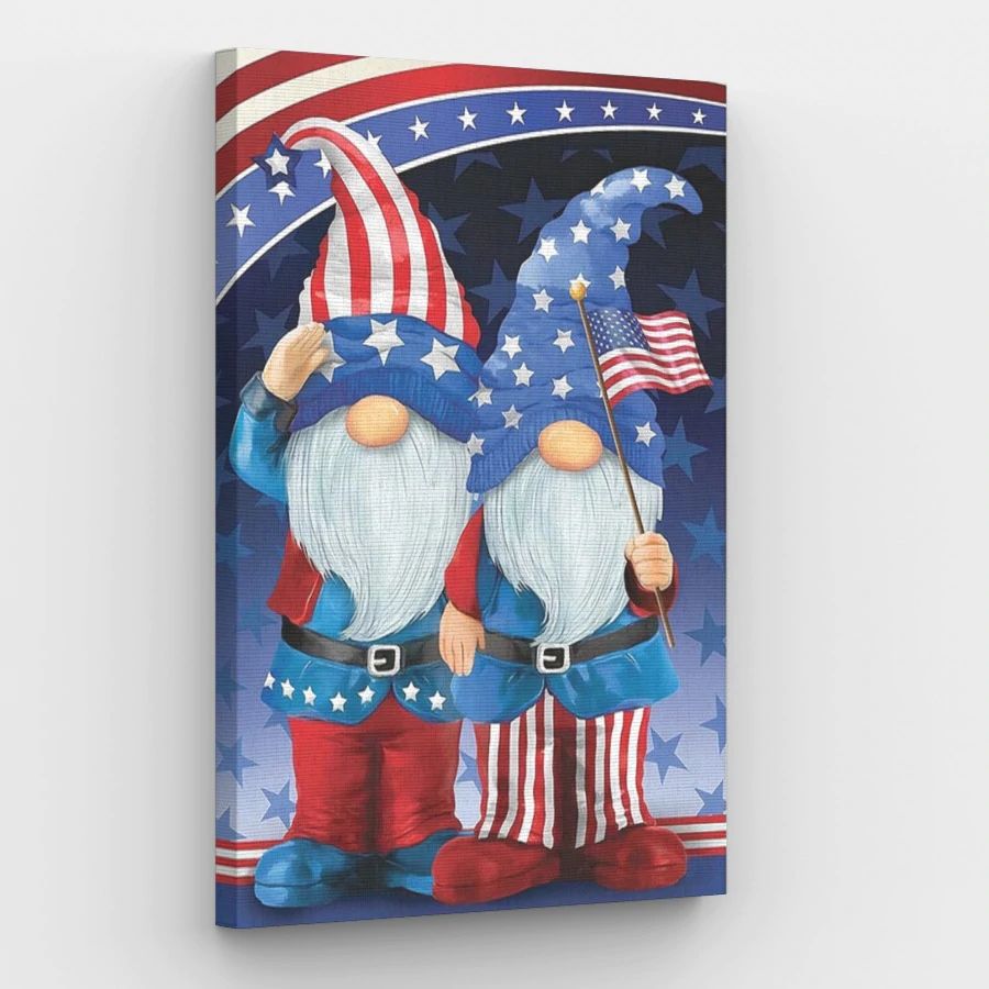 Patriotic Gnomes - Paint by Numbers Kit