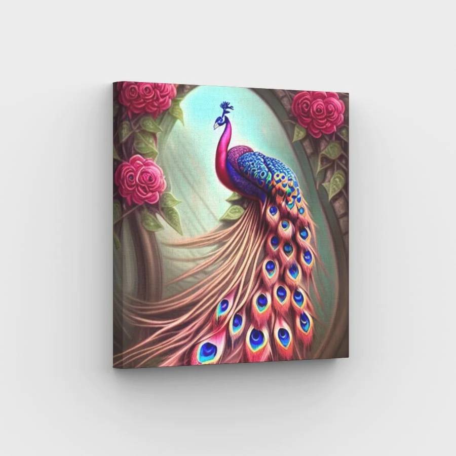Peacock Rose Fantasy - Paint by Numbers Kit
