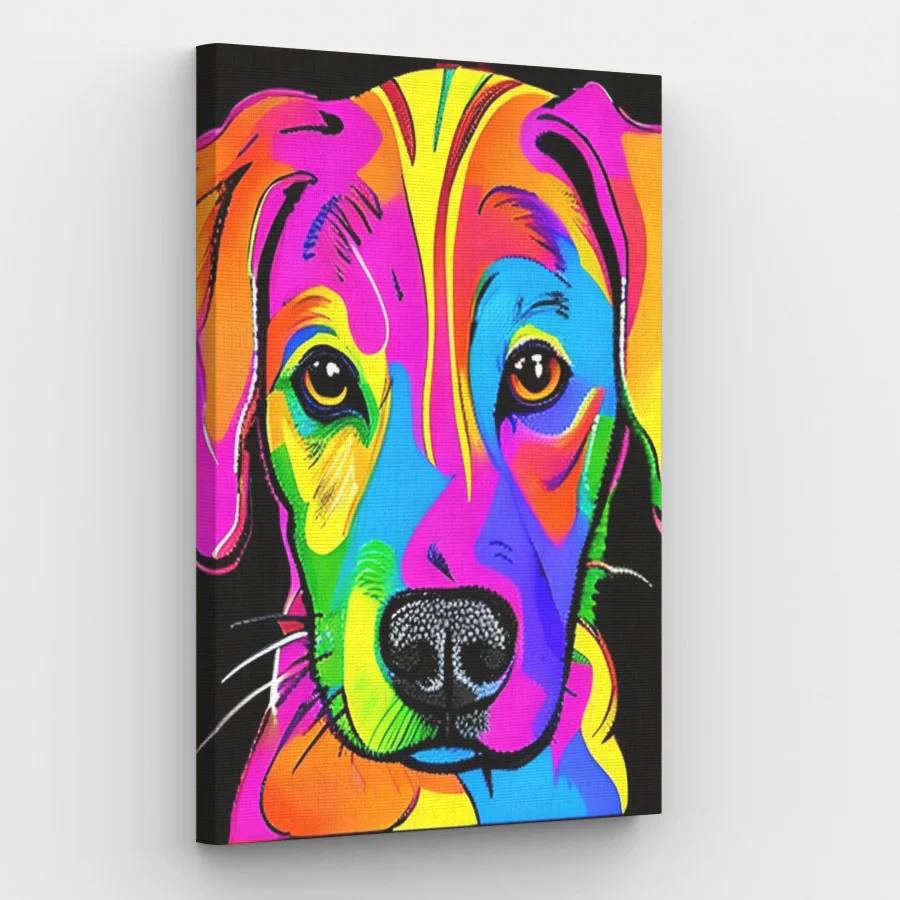 Psychedelic Dog - Paint by Numbers Kit