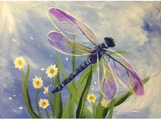 Purple Dragonfly - Paint by Numbers Kit