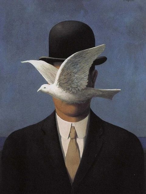 Rene Magritte - Man in a Bowler Hat - Paint by Numbers Kit