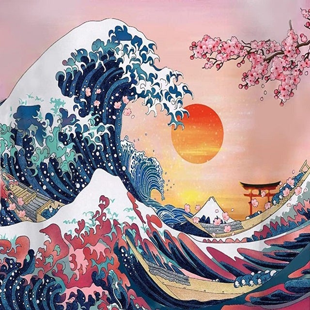 Spring Wave off Kanagawa - Paint by Numbers Kit