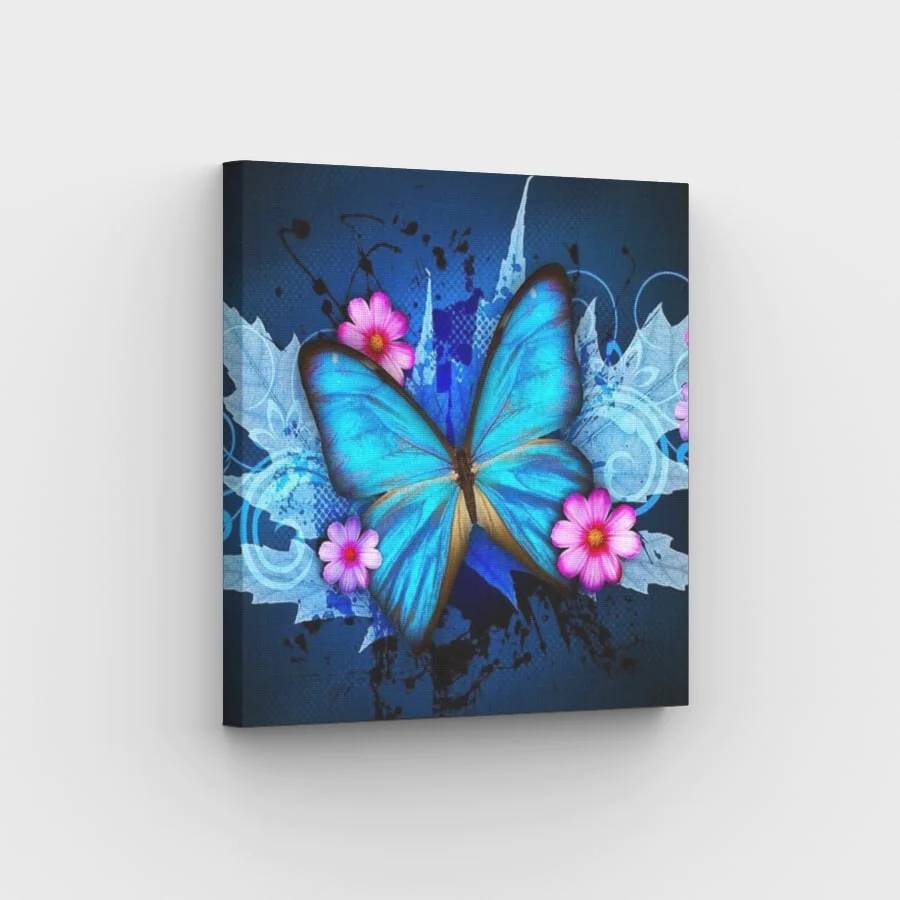 Turquoise Butterfly - Paint by Numbers Kit