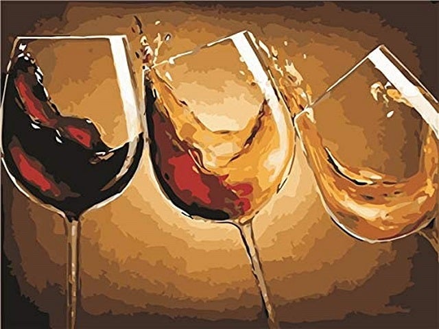 Wine Glasses - Paint by Numbers Kit