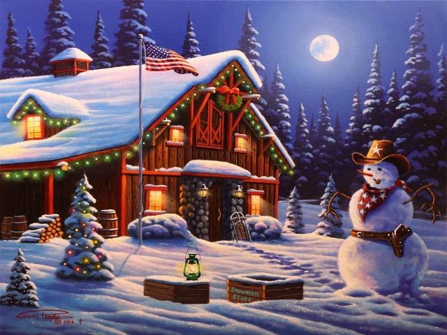 Peaceful Christmas - Paint by Numbers Kit